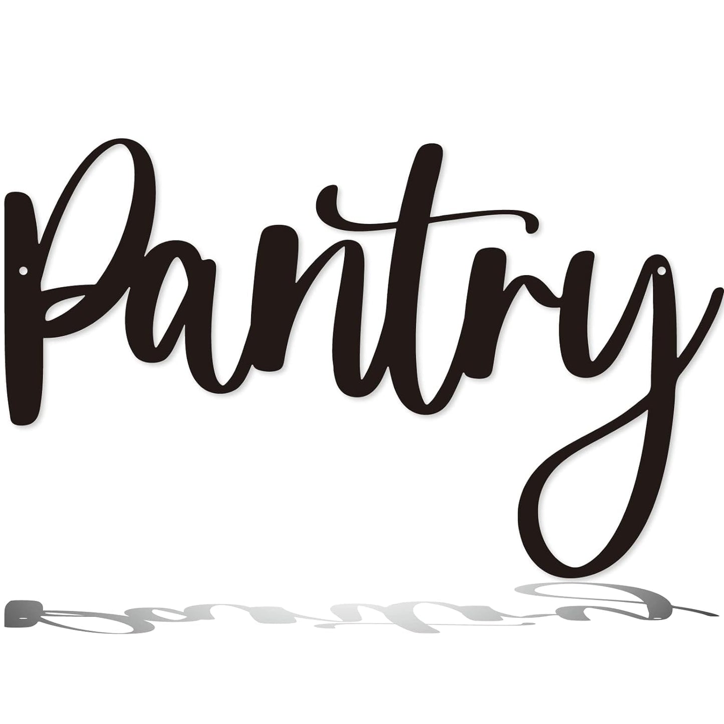 Pantry Metal Sign, Home Wall Art Decor, Black Wall Art Hanging Word Decoration For Home Outdoor Metal Sign