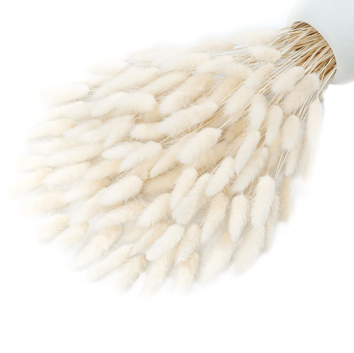 xin's convey 120pcs Dried Rabbit Tails, Dusty Pink Bunny Tails, Natural Bulk Dried Flowers for DIY Bohemian Wedding Rustic Party Decorations, Garlands, Cake Decorations. (Dusty Pink)