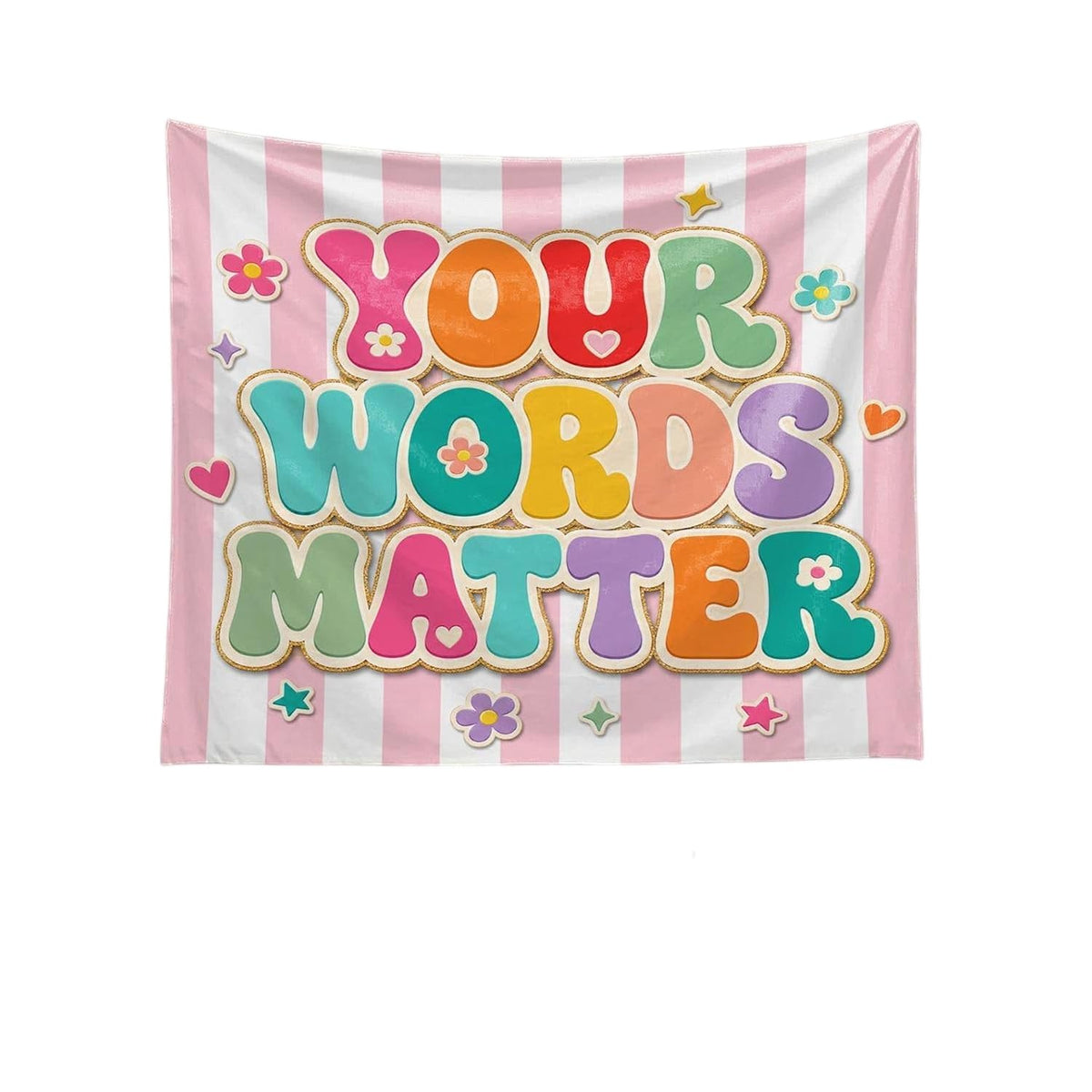 Classroom Tapestry Banner Pink Coquette Welcome Wall Flag Sign School Decor Kindergarten Nursery Teacher Supplies Back to School Cute Classroom Poster Backdrop Bulletin Board Display Decorations