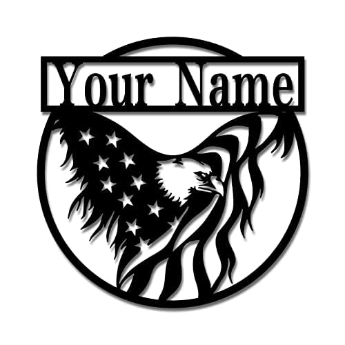 Metal Last Name Sign Personalized Family Name Decorative Signs with Established Date Bedroom Wall Decor for Couples, Metal Wall Art, Split Letter Monogram Housewarming Gift
