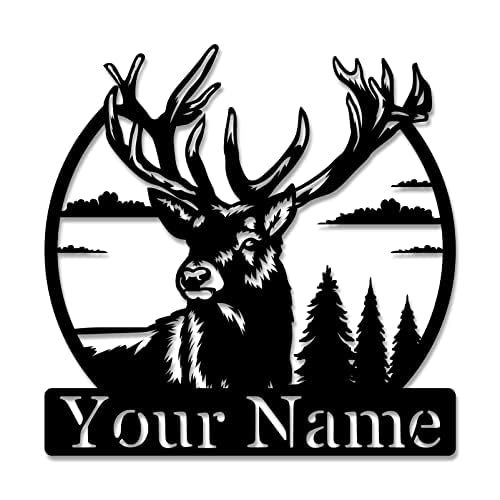 Metal Last Name Sign Personalized Family Name Decorative Signs with Established Date Bedroom Wall Decor for Couples, Metal Wall Art, Split Letter Monogram Housewarming Gift
