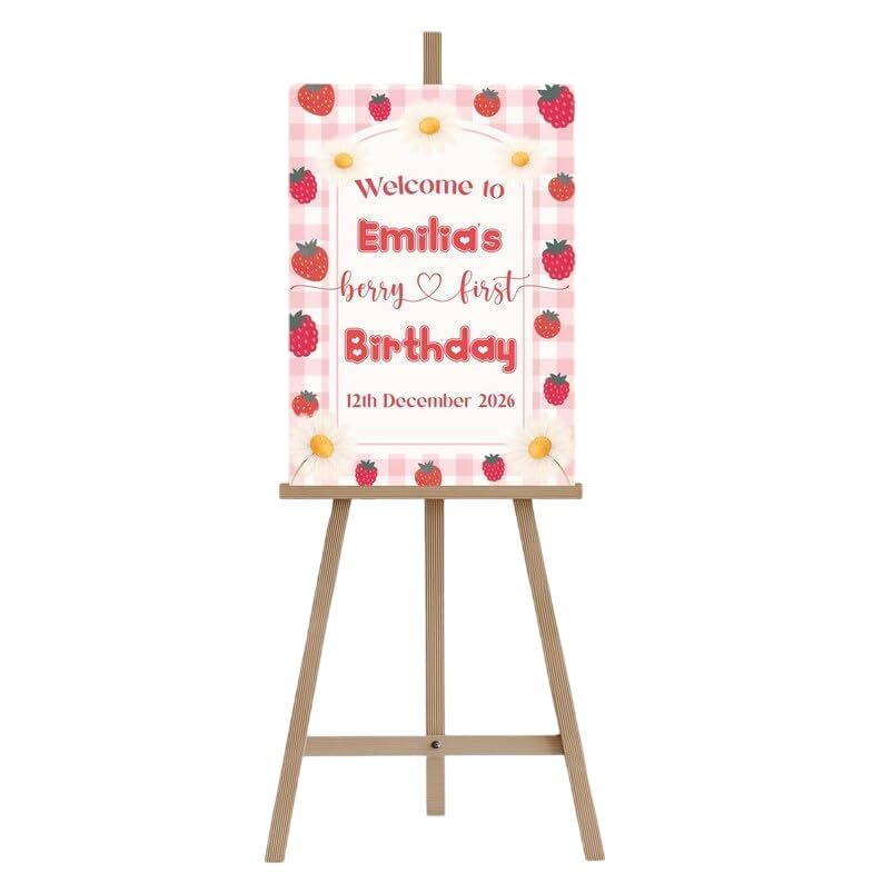 Personalized Happy Birthday Welcome Sign Custom Poster for Adults Elegant Gold Birthday Party Decoration Modern Milestone Celebration Board Customized Printed Entrance Display for Event Decorations