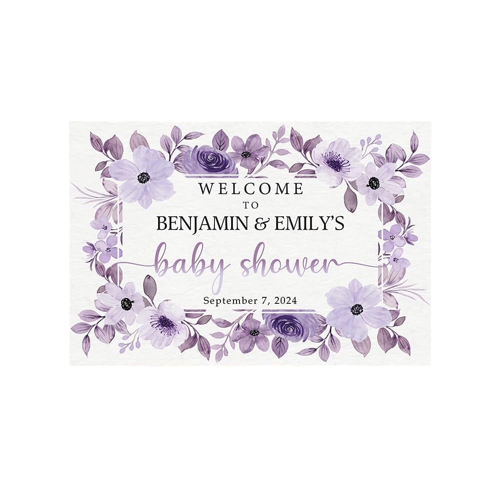 Halloween Baby Shower Welcome Sign Outdoor Yard Decor Waterproof Durable Party Decorations Pumpkin Theme Gender Reveal Fall Celebration Weather-Resistant Reusable Display Board