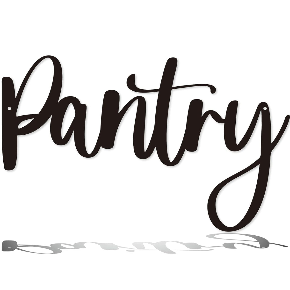 Pantry Metal Sign, Home Wall Art Decor, Black Wall Art Hanging Word Decoration For Home Outdoor Metal Sign