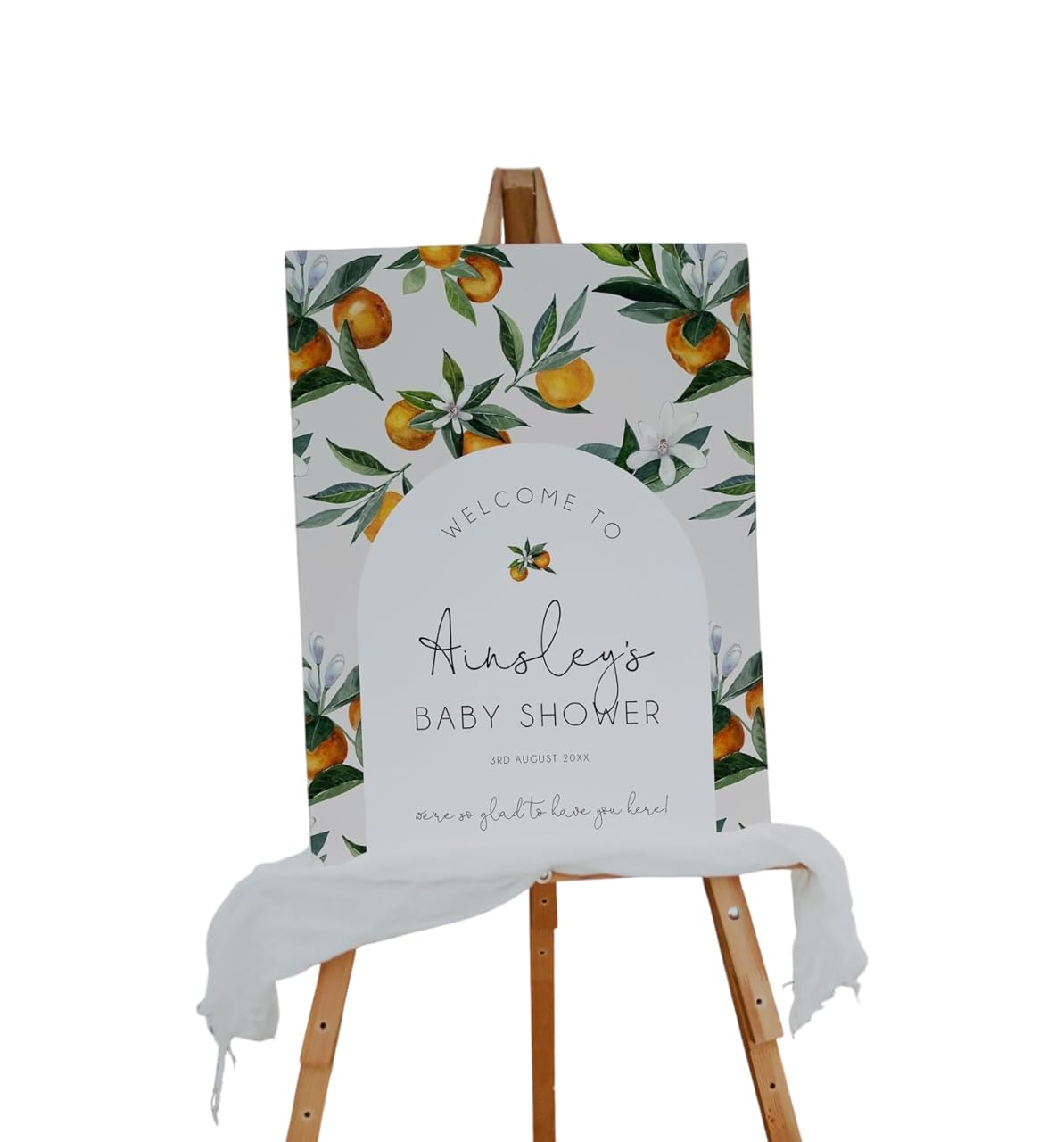 Daisy Baby Shower Welcome Sign Custom Personalized Floral Poster Elegant Pink and White Entrance Decoration Modern Event Display Board for Girl Baby Shower Party Decor Indoor Outdoor Celebration