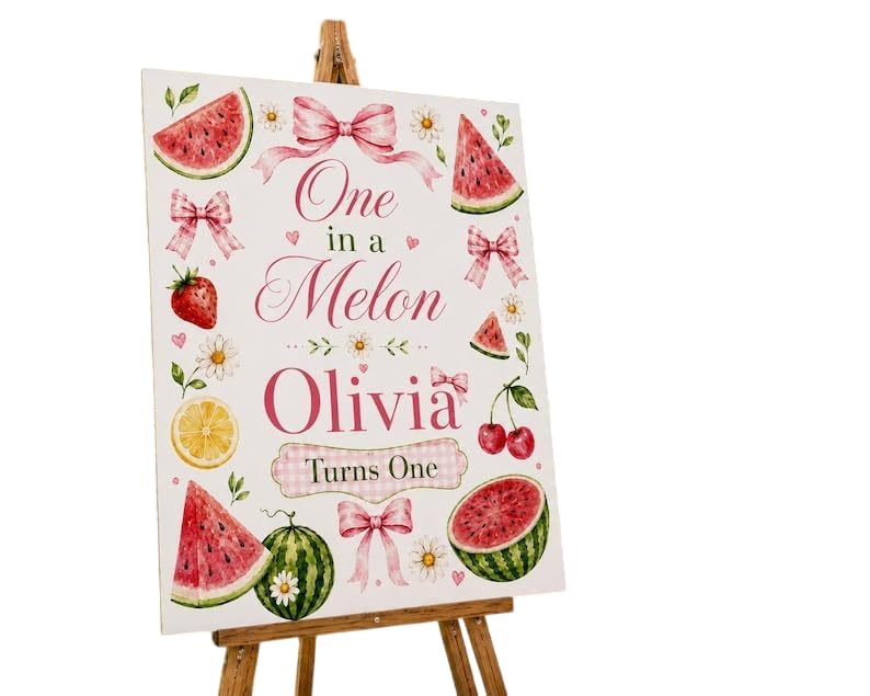 Personalized Blueberry Birthday Welcome Sign for Party, Custom Fruit Theme Poster, Berry Birthday Entrance Decor, Kids 1st Celebration Board, Unique Printable Party Decoration Display