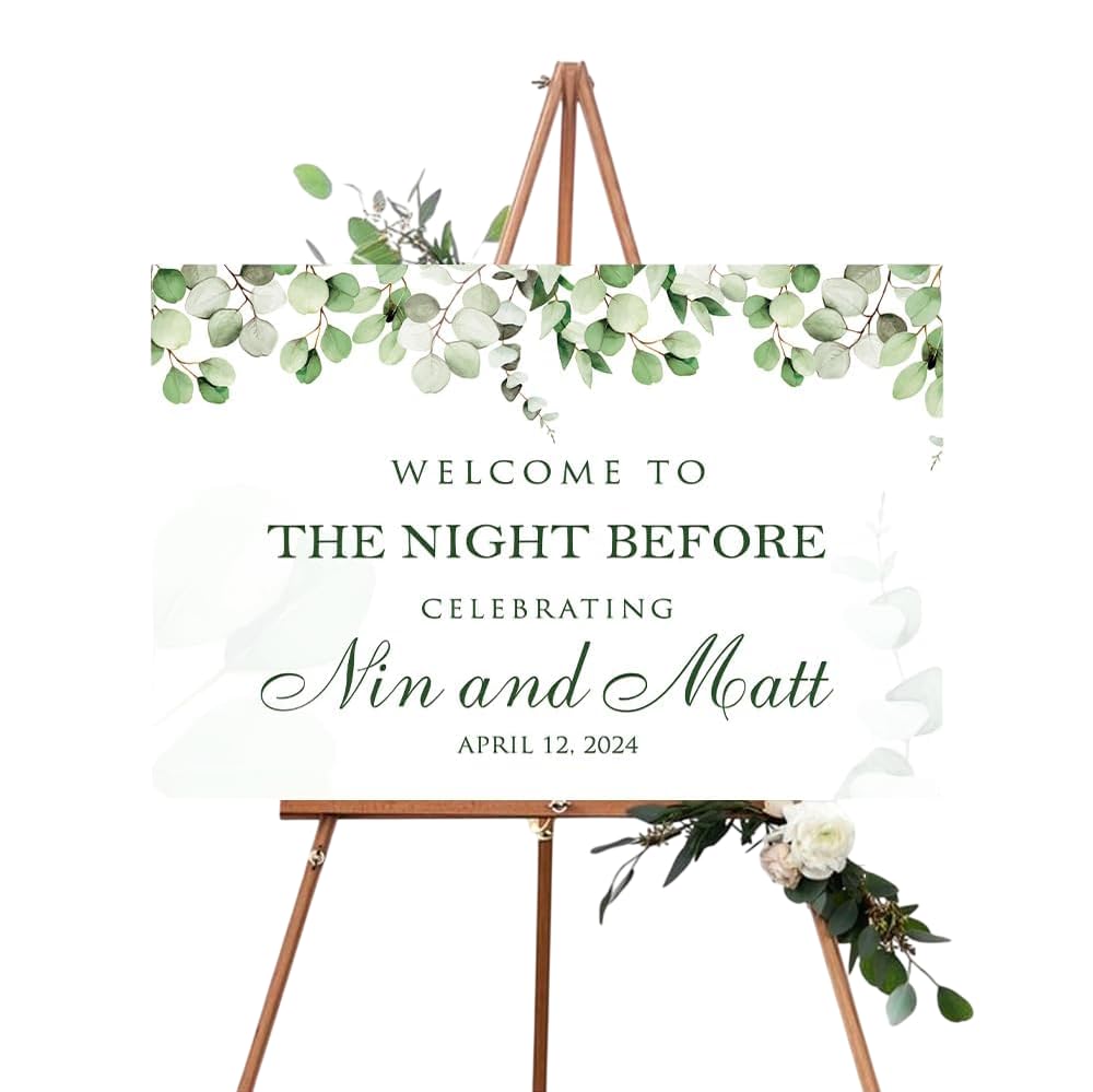 Personalized Custom Engagement Welcome Sign, Elegant Wedding Party Decor, Unique Engagement Decorations, Customizable Bridal Shower Sign, Rustic Event Display Board, Printed Photo Welcome Poster
