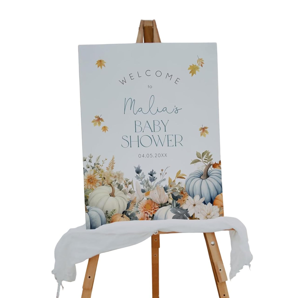 Daisy Baby Shower Welcome Sign Custom Personalized Floral Poster Elegant Pink and White Entrance Decoration Modern Event Display Board for Girl Baby Shower Party Decor Indoor Outdoor Celebration