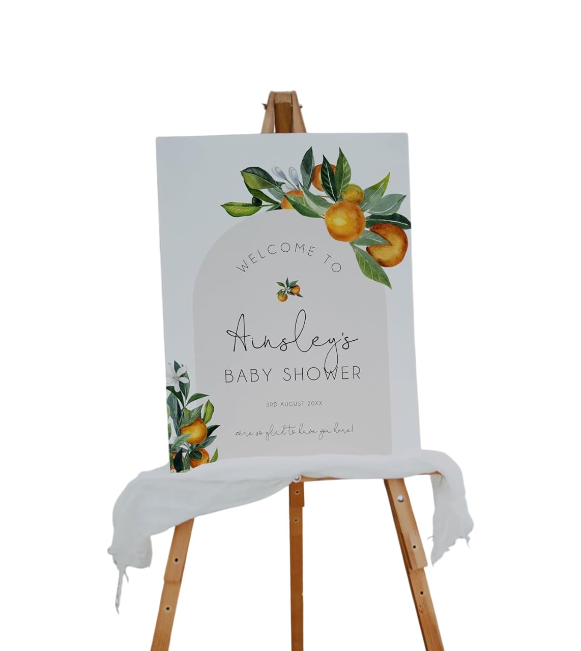 Daisy Baby Shower Welcome Sign Custom Personalized Floral Poster Elegant Pink and White Entrance Decoration Modern Event Display Board for Girl Baby Shower Party Decor Indoor Outdoor Celebration