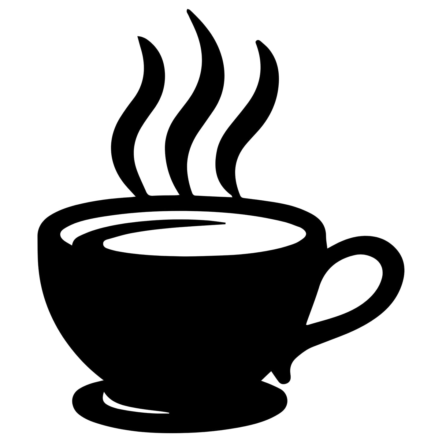 Coffee Cup Metal Wall Art for Kitchen Decor, Coffee Bar or Cafe Steel Sign