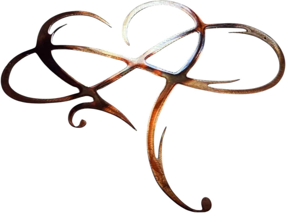 Infinity Heart Metal Wall Art -Always & Forever Infinity