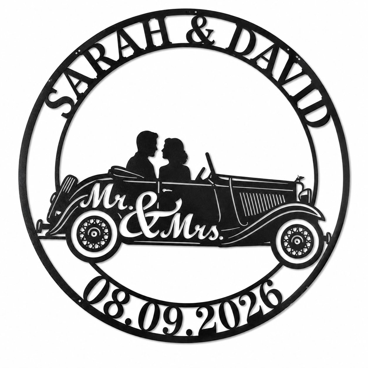 Custom Metal Name Sign, Wedding gifts for couples 2026, Custom Family Name Sign, Last Name Sign, Metal Wall Art, personalized wall decor, Anniversary Wedding Gifts