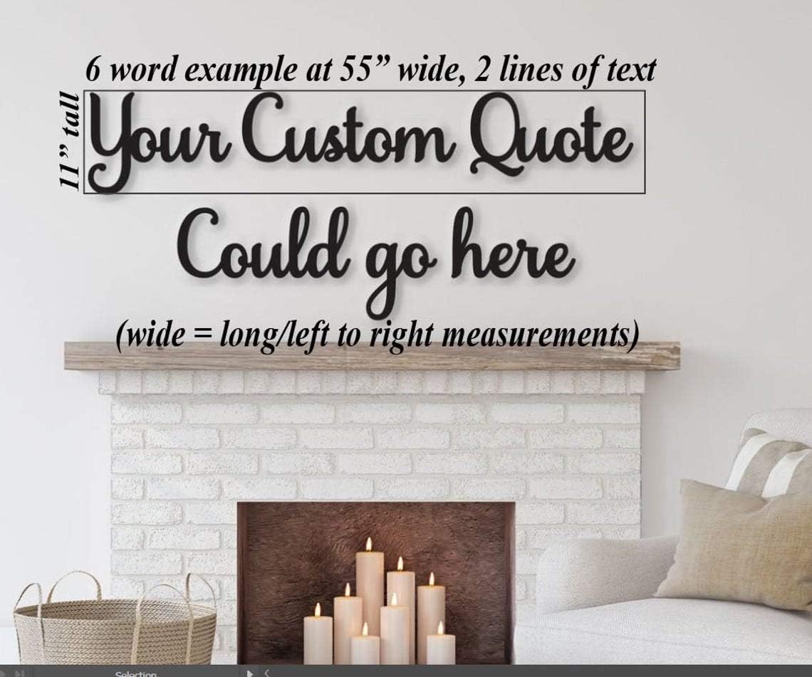 Custom Wood Word Signs, Phrase & Custom Quotes for wall decor, Do it yourself projects, Wooden Word Cut outs for wall art