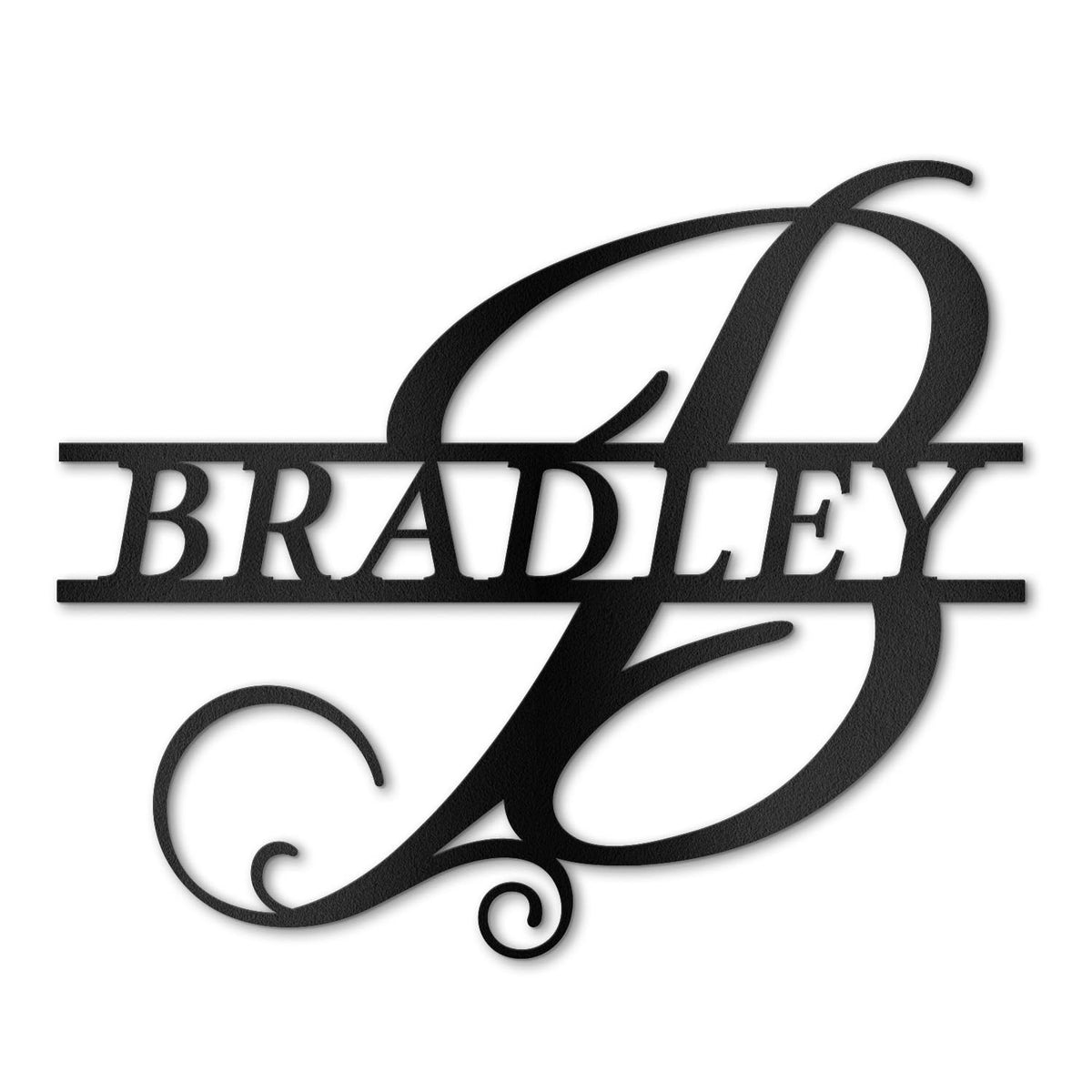 Custom Metal Signs | Metal Name Sign | Split Letter Monogram | Last Name Sign | Family Name Sign | Personalized Wedding Gift | Outdoor Metal Art | Metal Art | Housewarming Gift | Metal Wall Decor