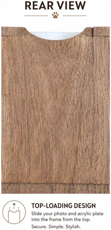 Rustic 4x6 Surfboard Wood Picture Frame, Beach House Decor (6"x16")