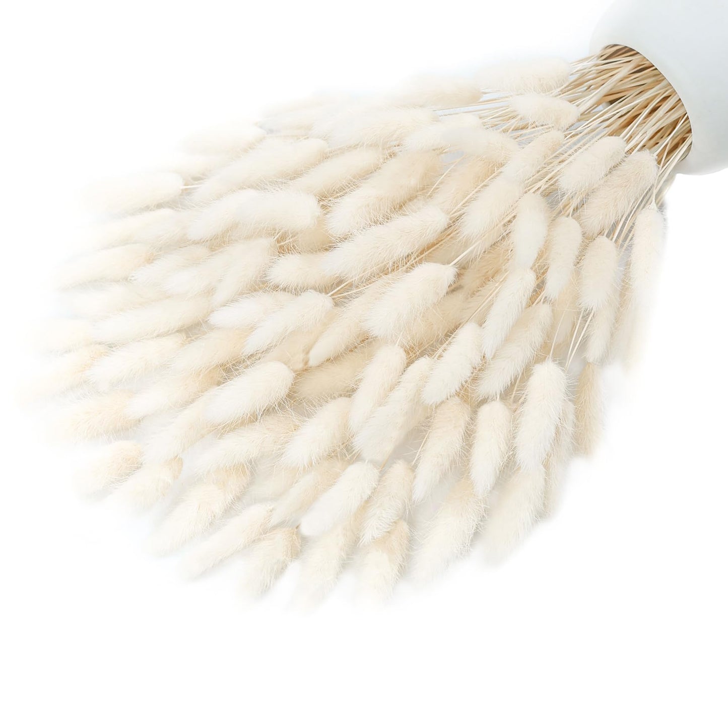 xin's convey 120pcs Dried Rabbit Tails, Dusty Pink Bunny Tails, Natural Bulk Dried Flowers for DIY Bohemian Wedding Rustic Party Decorations, Garlands, Cake Decorations. (Dusty Pink)