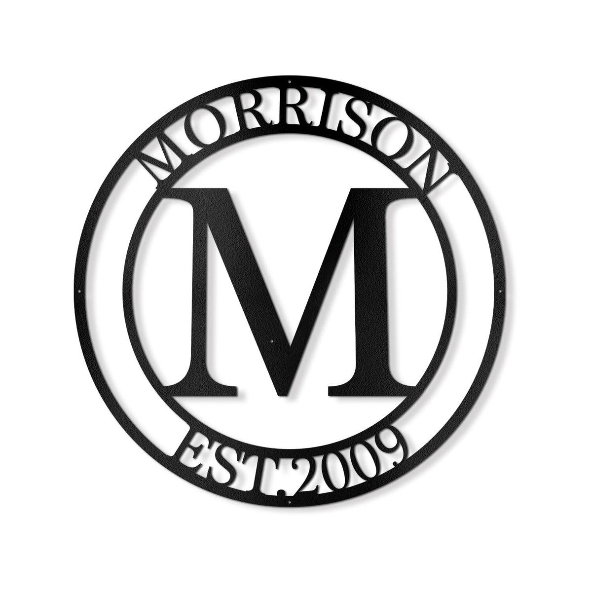 Custom Metal Signs | Metal Name Sign | Split Letter Monogram | Last Name Sign | Family Name Sign | Personalized Wedding Gift | Outdoor Metal Art | Metal Art | Housewarming Gift | Metal Wall Decor