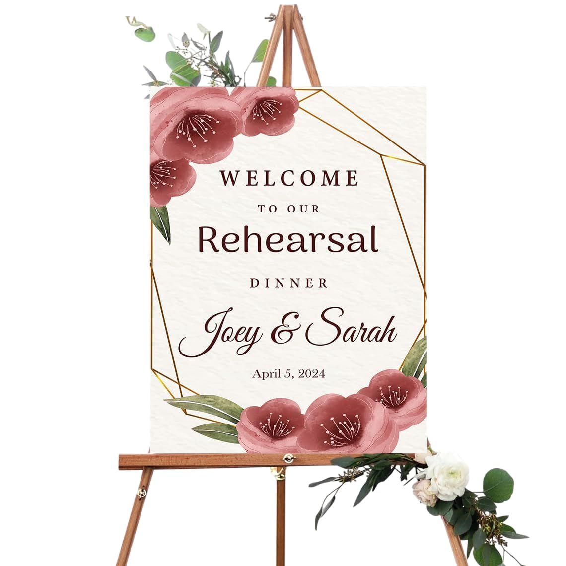 Personalized Custom Engagement Welcome Sign, Elegant Wedding Party Decor, Unique Engagement Decorations, Customizable Bridal Shower Sign, Rustic Event Display Board, Printed Photo Welcome Poster