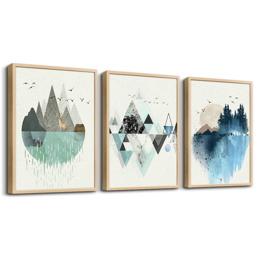 Abstract Canvas Wall Art For Living Room Family Wall Decor For Bedroom Kitchen Artwork Abstract Leaves Canvas Prints Painting Modern Office Decor Wall Pictures Bathroom Home Decor 12" X 16" 3 Piece
