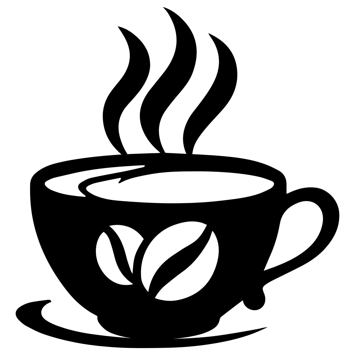 Coffee Cup Metal Wall Art for Kitchen Decor, Coffee Bar or Cafe Steel Sign