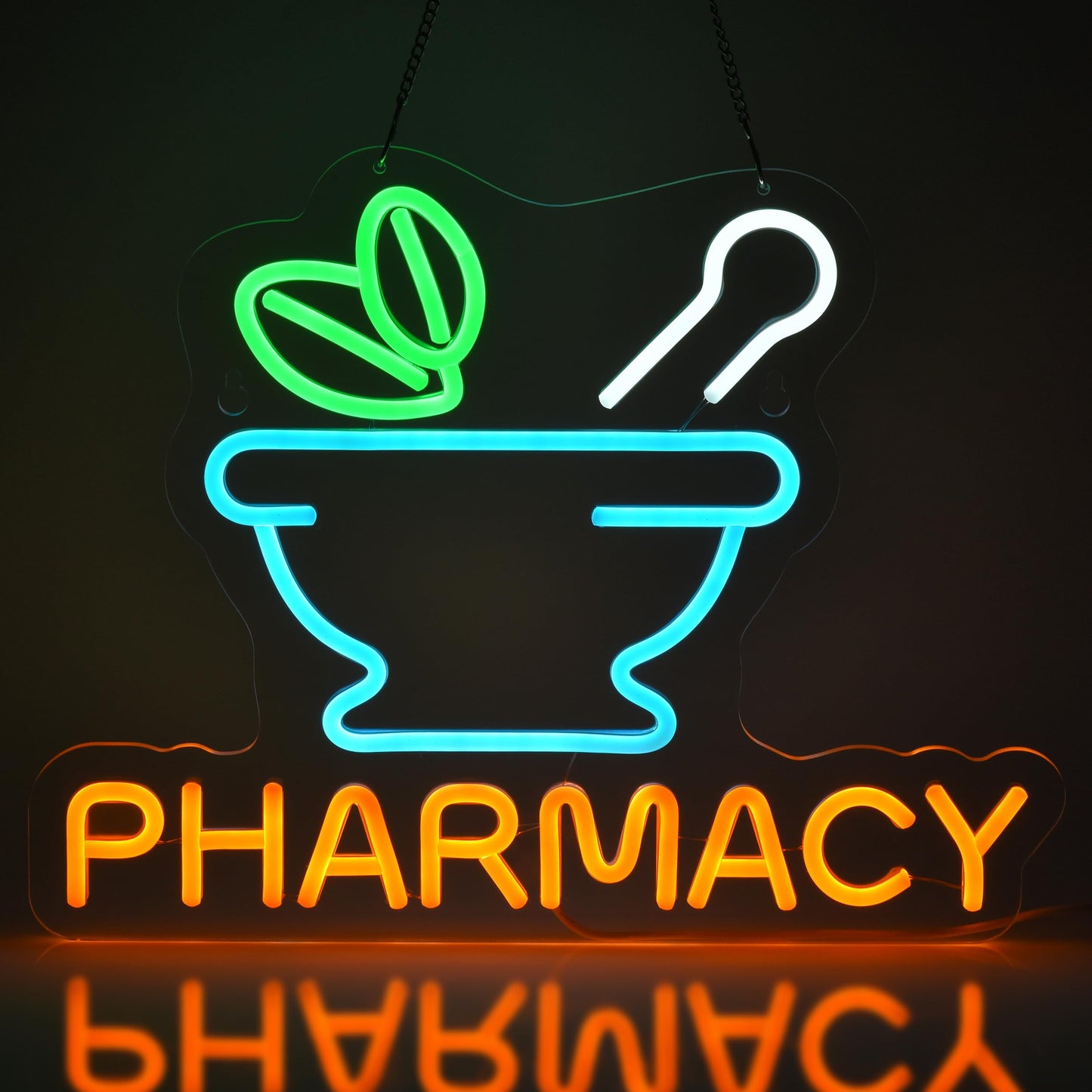 Thai Food Neon Sign for Wall Decor LED Light up Sign Home Kitchen Thailand Restaurant Business Signage Southeast Asian Food Shop 16.1" x 12.6" Led Art Hanging Decorative Gifts