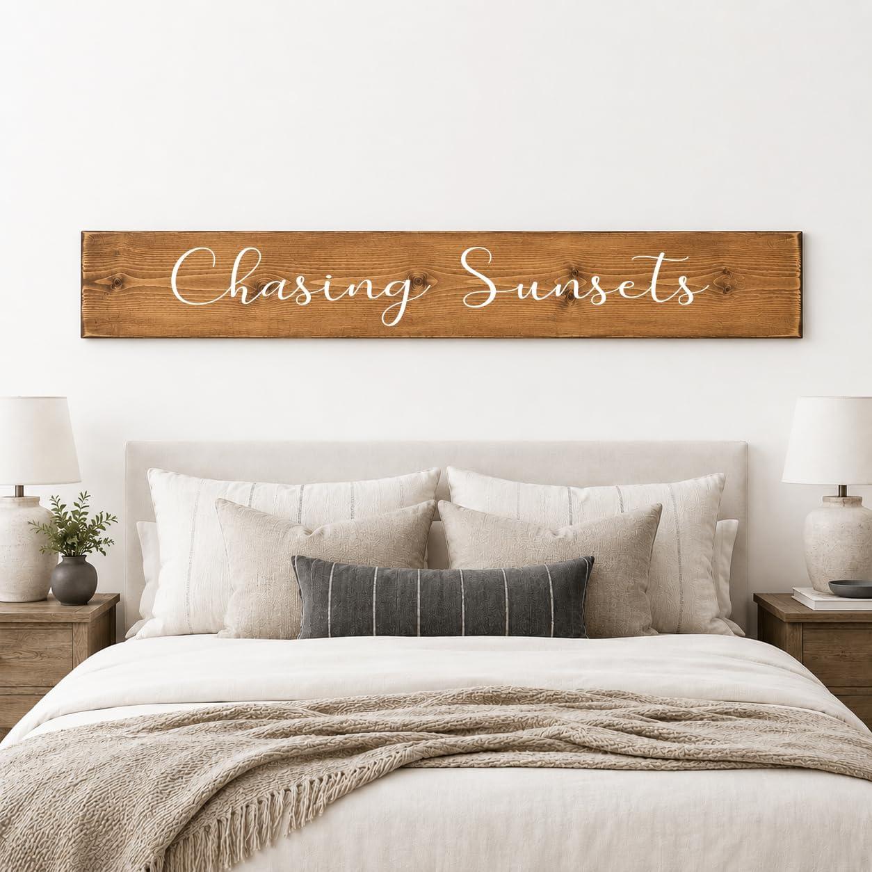 Custom Wood Sign, Personalized Quote, Custom Saying Plaque Wall Décor | Real Pine Wood, Handmade in Oregon, Customizable Text, Sizes 12- 84 Inches, Ready to Hang