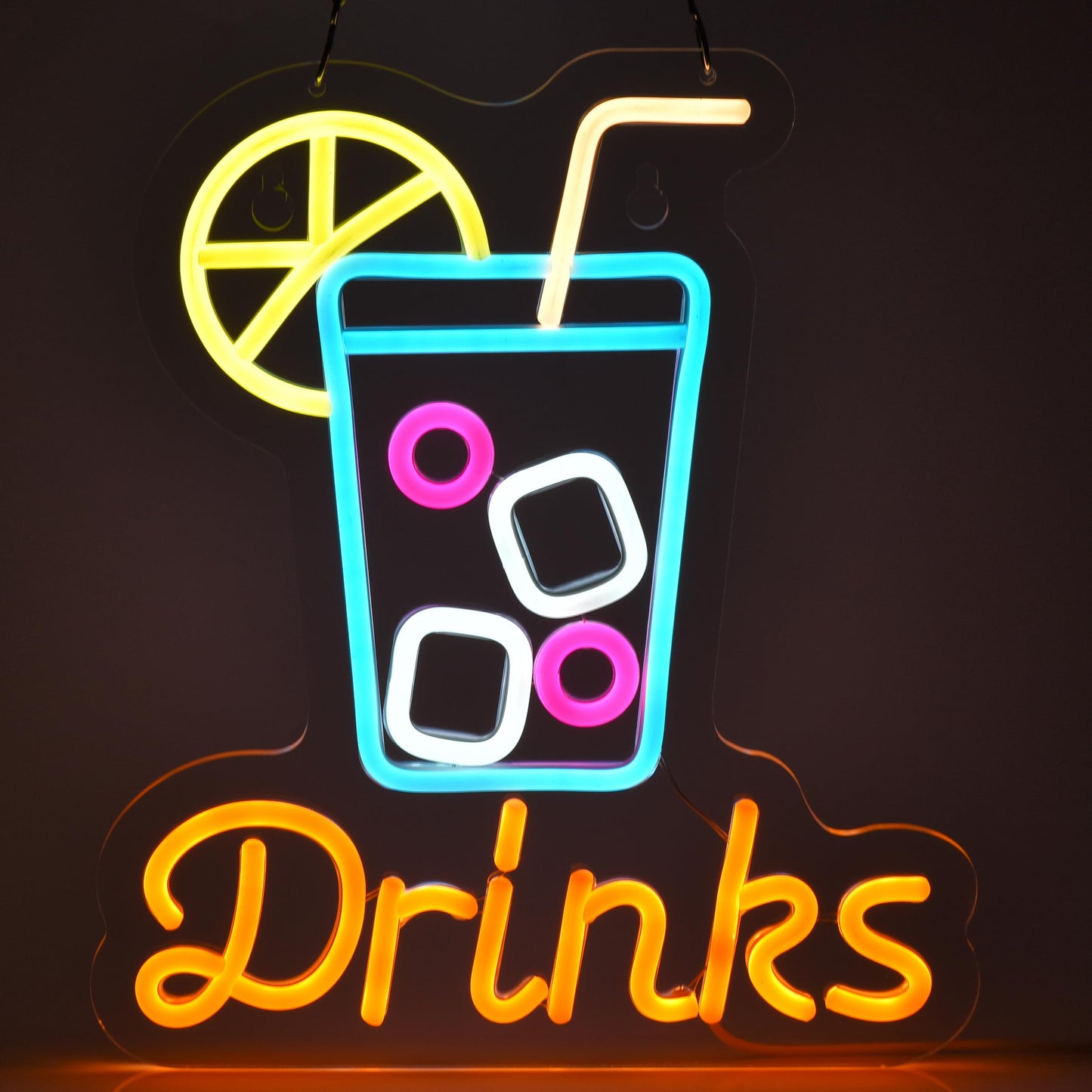 Thai Food Neon Sign for Wall Decor LED Light up Sign Home Kitchen Thailand Restaurant Business Signage Southeast Asian Food Shop 16.1" x 12.6" Led Art Hanging Decorative Gifts