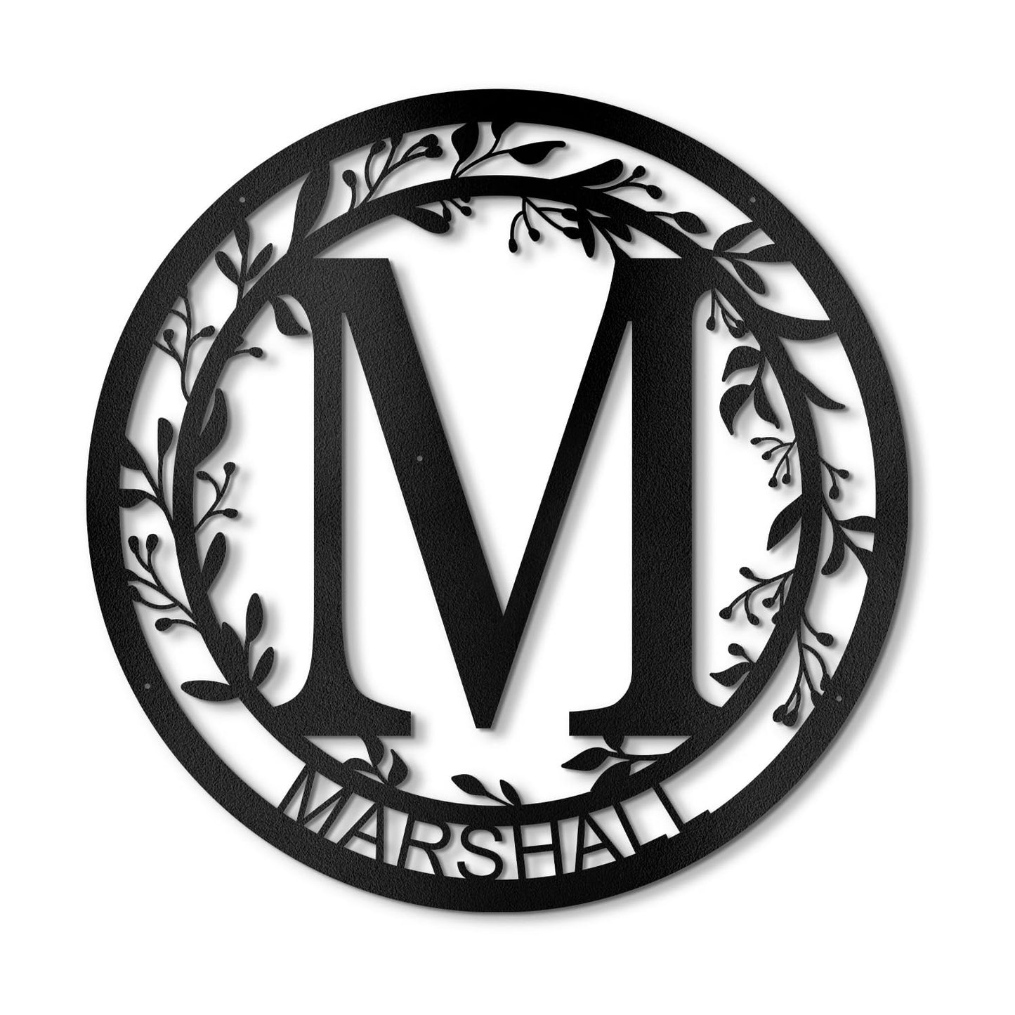 Custom Metal Name Sign | Metal Wall Art | Split Letter Monogram Decor | Family Name Sign | Personalized Wedding Gift | Outdoor Decor