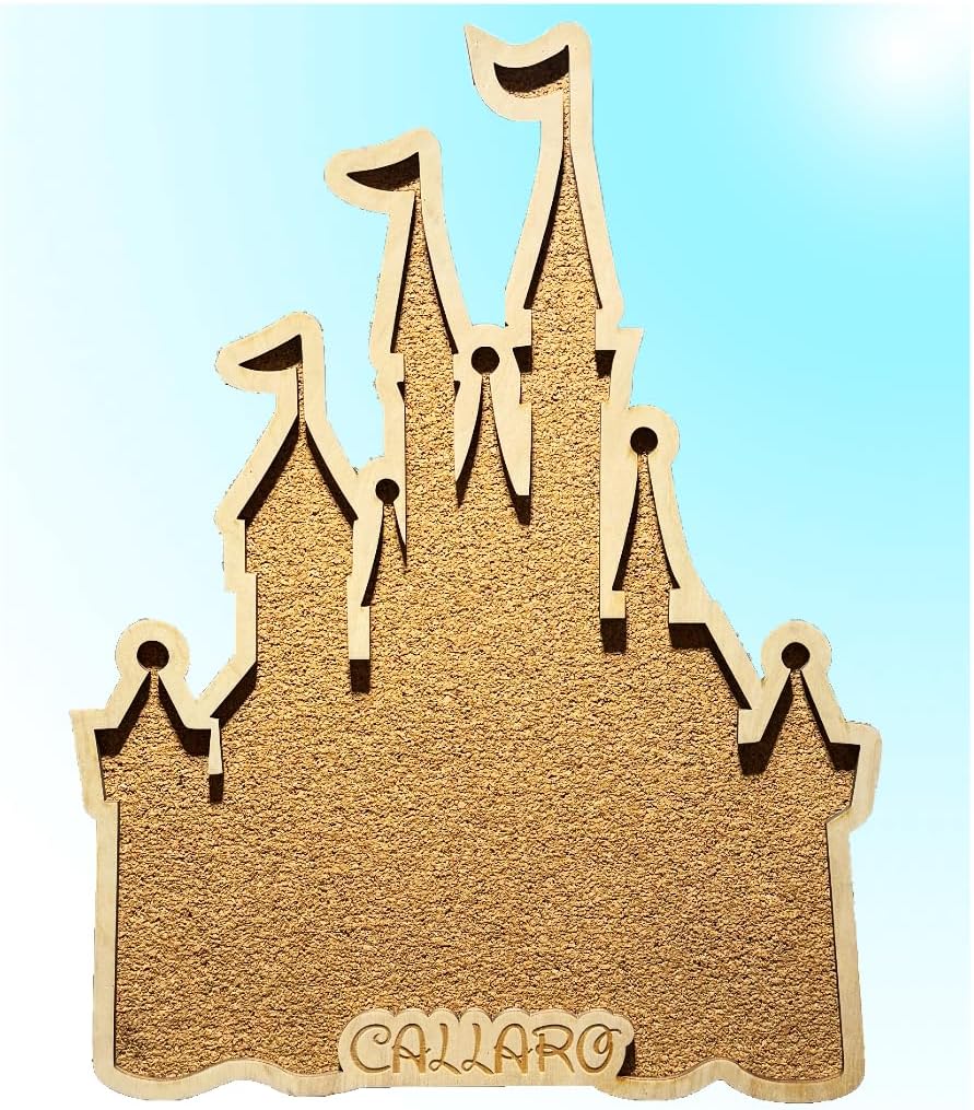 Personalized Pin Holder/Trading Pin Display/Disney inspired Cork Board/Home Decor (Castle, 12")