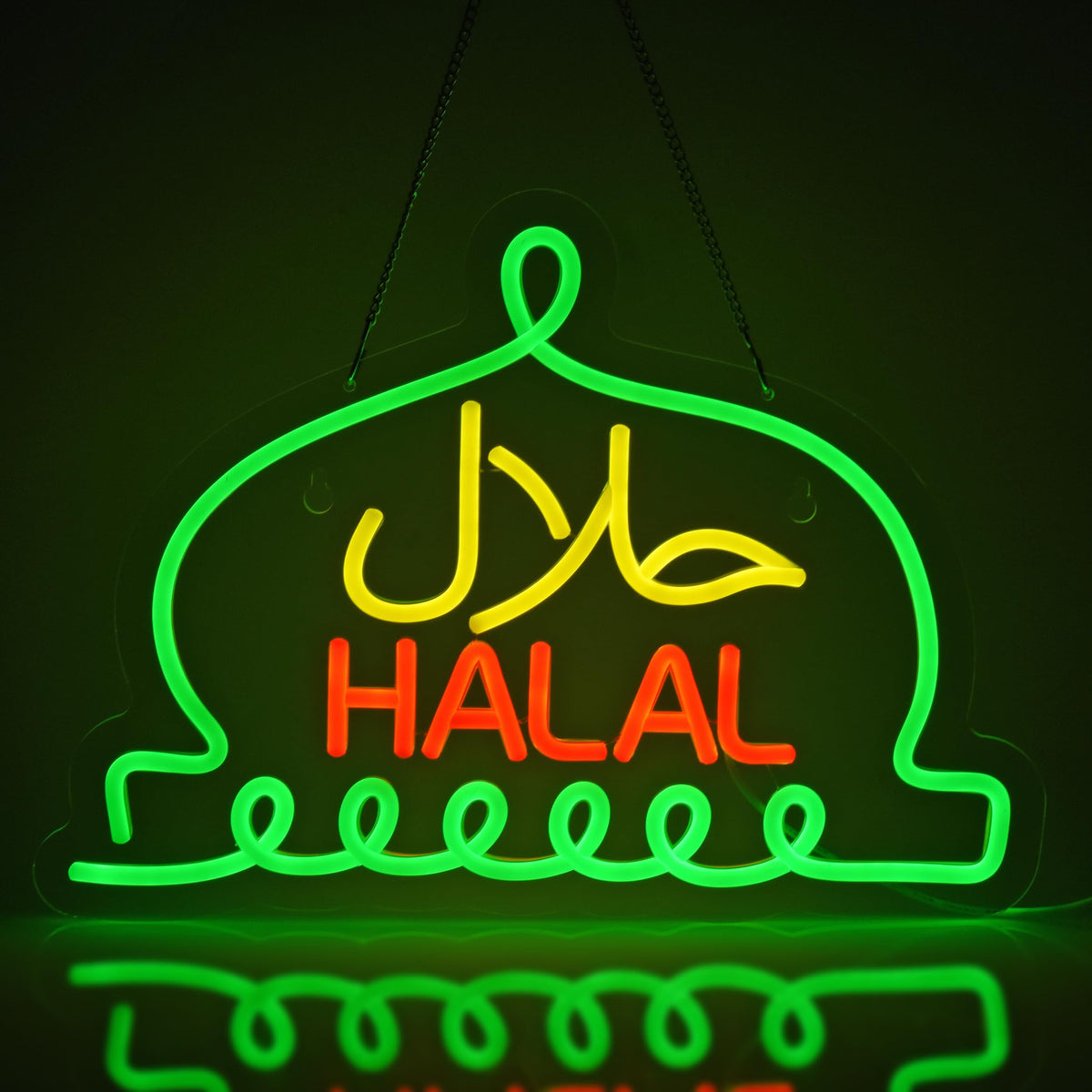 Thai Food Neon Sign for Wall Decor LED Light up Sign Home Kitchen Thailand Restaurant Business Signage Southeast Asian Food Shop 16.1" x 12.6" Led Art Hanging Decorative Gifts
