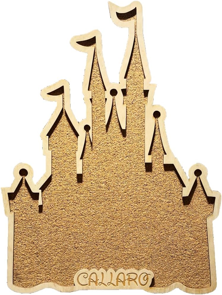 Personalized Pin Holder/Trading Pin Display/Disney inspired Cork Board/Home Decor (Castle, 12")