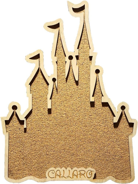 Personalized Pin Holder/Trading Pin Display/Disney inspired Cork Board/Home Decor (Castle, 12")