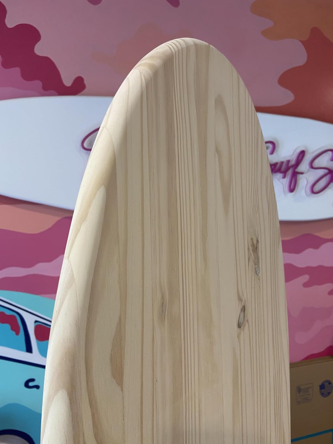 Large 6 foot pine wood Longboard style Unfinished surfboard for wall art decor sign gift ships fast 3/4 thick
