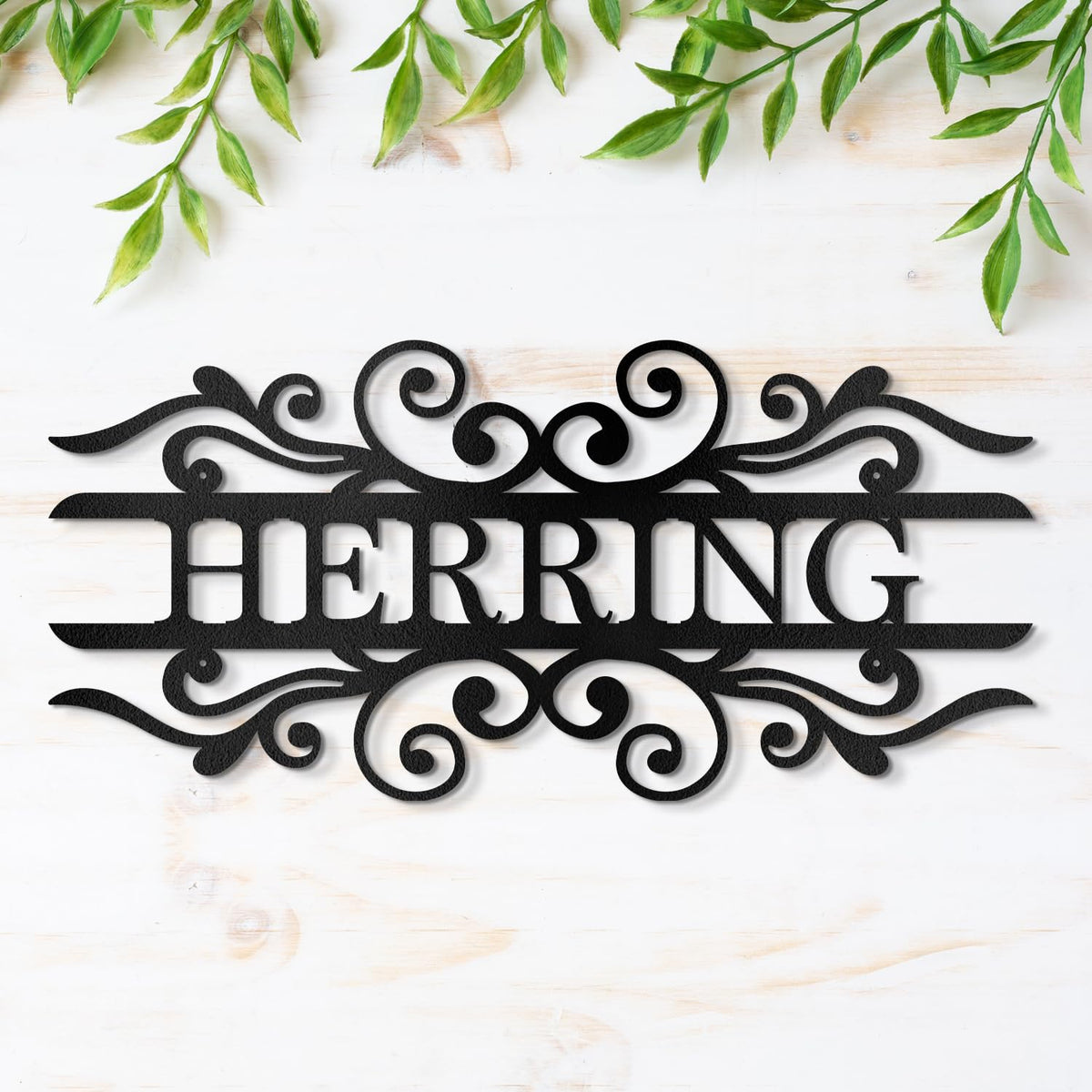 Custom Metal Signs | Metal Name Sign | Split Letter Monogram | Last Name Sign | Family Name Sign | Personalized Wedding Gift | Outdoor Metal Art | Metal Art | Housewarming Gift | Metal Wall Decor
