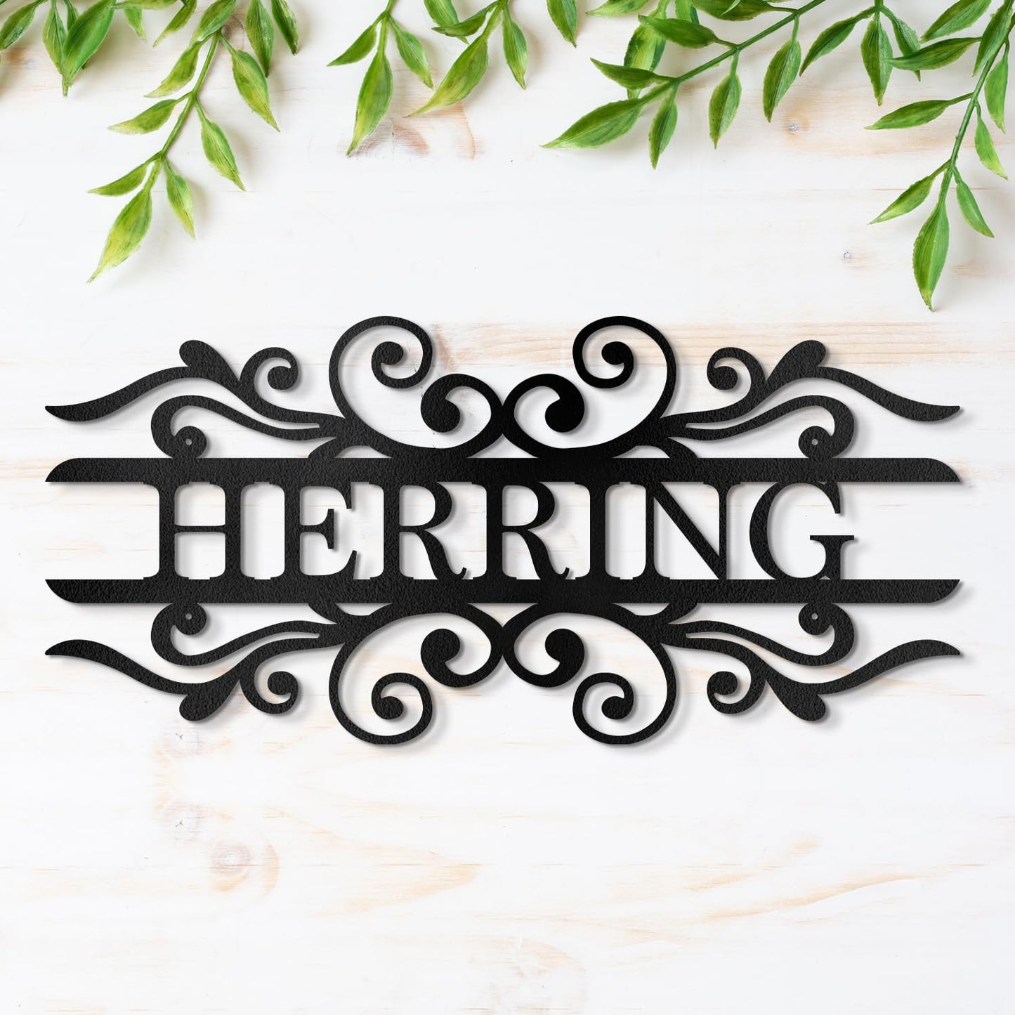 Custom Metal Signs | Metal Name Sign | Split Letter Monogram | Last Name Sign | Family Name Sign | Personalized Wedding Gift | Outdoor Metal Art | Metal Art | Housewarming Gift | Metal Wall Decor