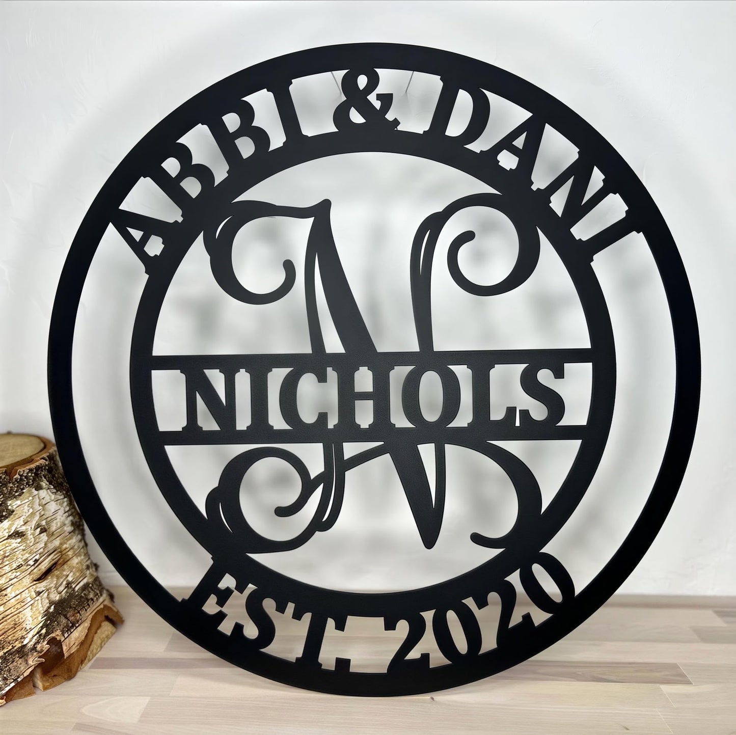Personalized Metal Name Signs, Split Letter Monogram Wall Art Decor, Durable Steel Family Last Name Decor, Custom Signs Indoor or Outdoor, Personalized Wedding Gifts, Housewarming Gift