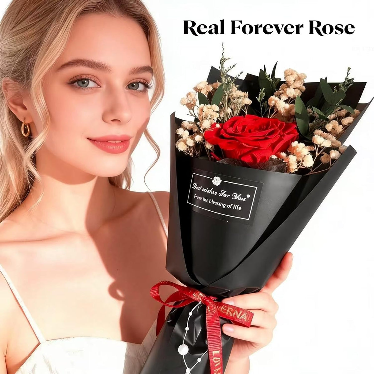 Preserved Red Rose in Gift Box