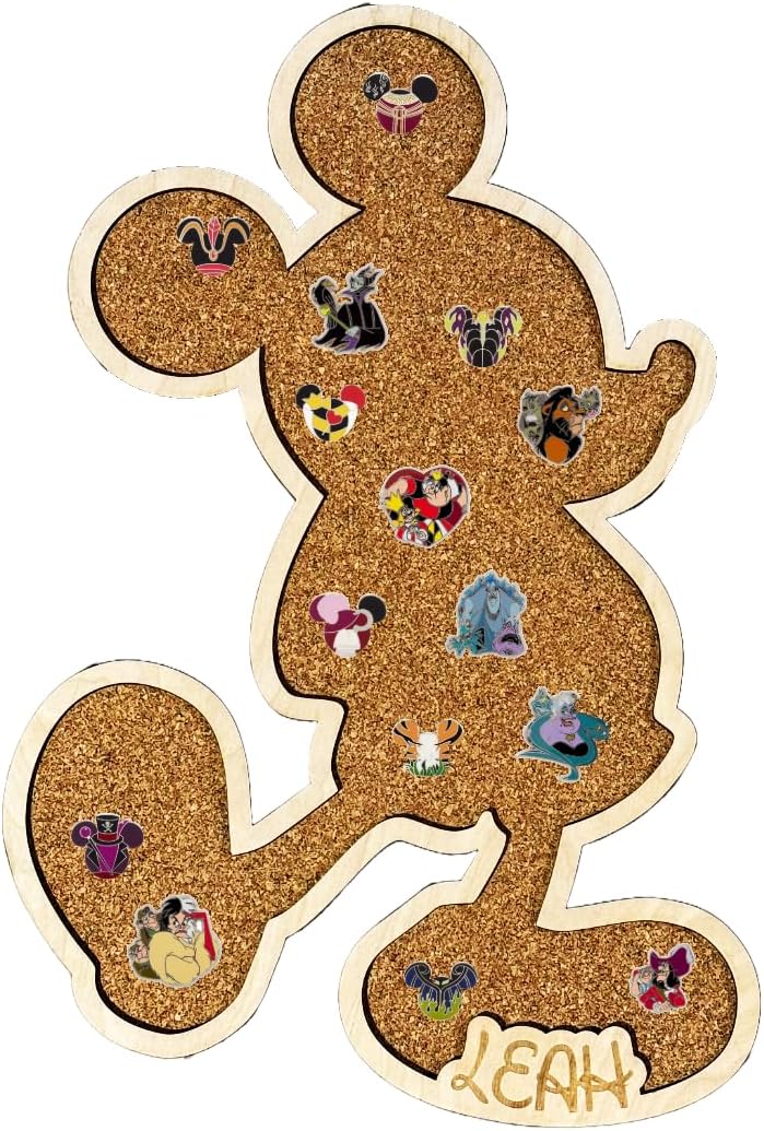Mouse Personalized Trading Pin Display Board Pin Trading & Collecting Personalized Vacation Gift Fun for the whole Family (25")