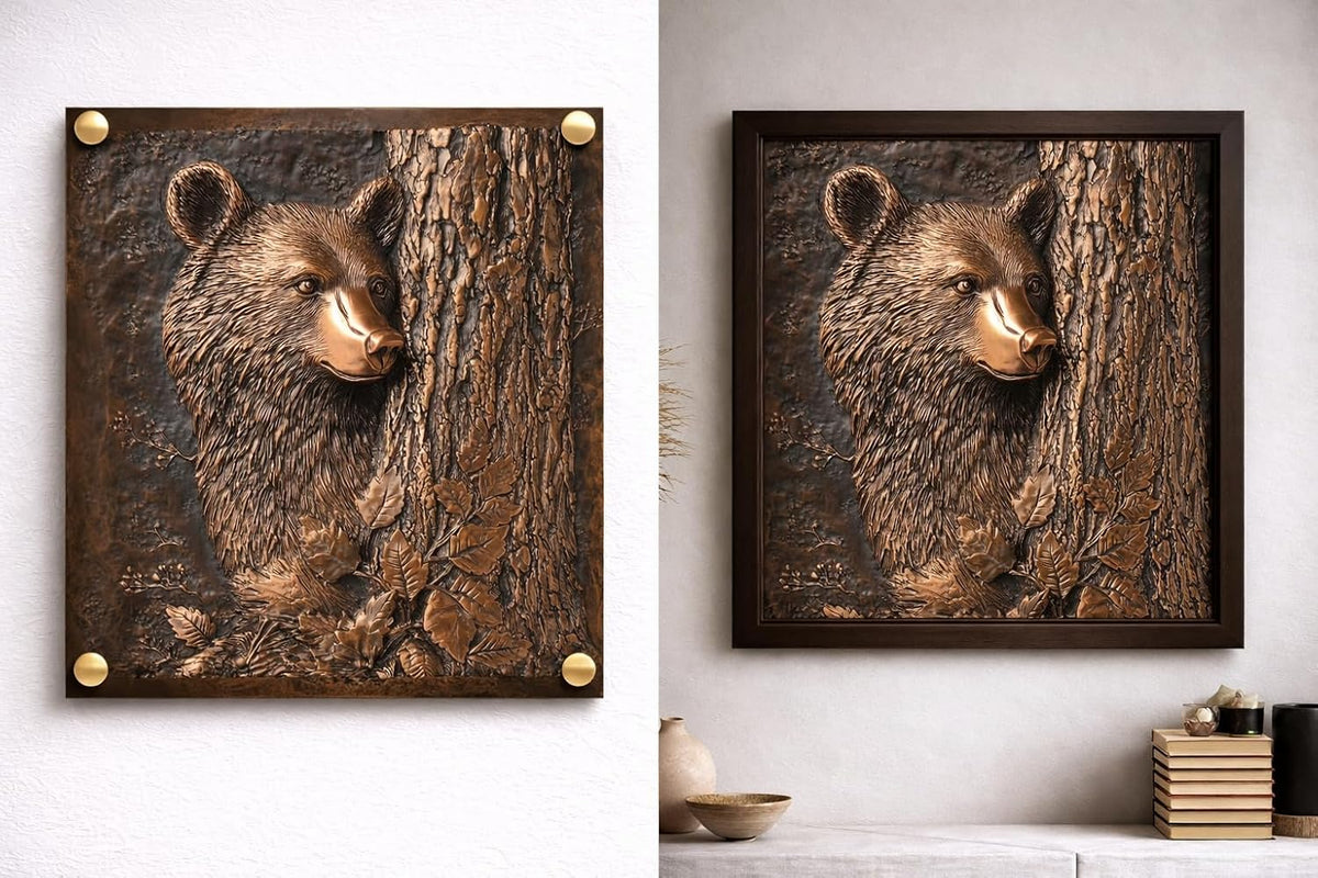Copper Wall Art, Rustic and Modern Copper Wall Decor, Decorative Wall Panel, Art for Home Decor, Premium UV-Printed Metal Panel, Gift for Home