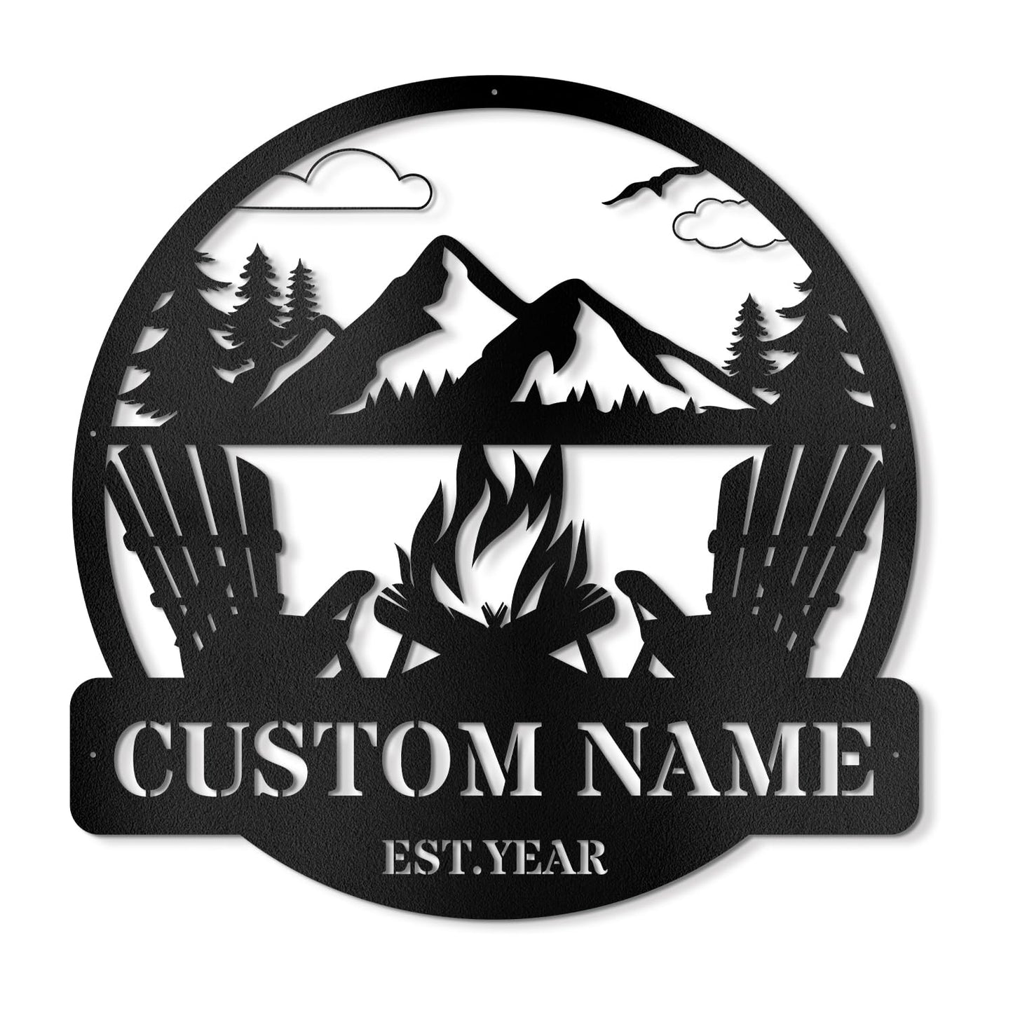 Custom Metal Signs | Metal Name Sign | Split Letter Monogram | Last Name Sign | Family Name Sign | Personalized Wedding Gift | Outdoor Metal Art | Metal Art | Housewarming Gift | Metal Wall Decor