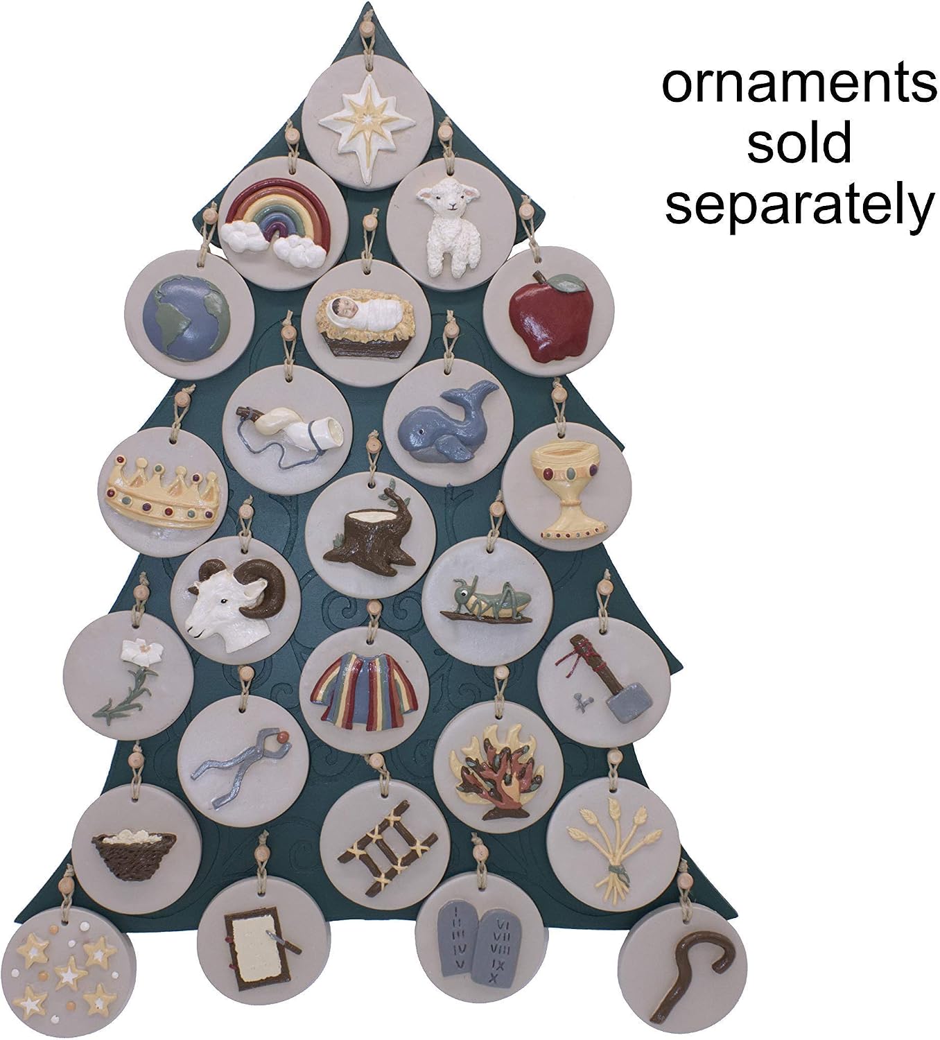 Christmas Tree ornament display for wall