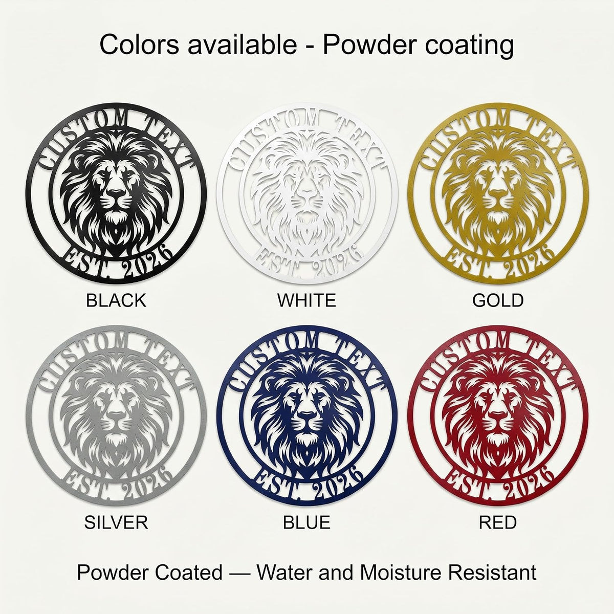 Personalized Lion Metal Sign，Customized Lion Decorative Wall Art ，Home Decor Wall，Animal Metal Wall Art, Wild Animal Decor Gift for Lion Lovers