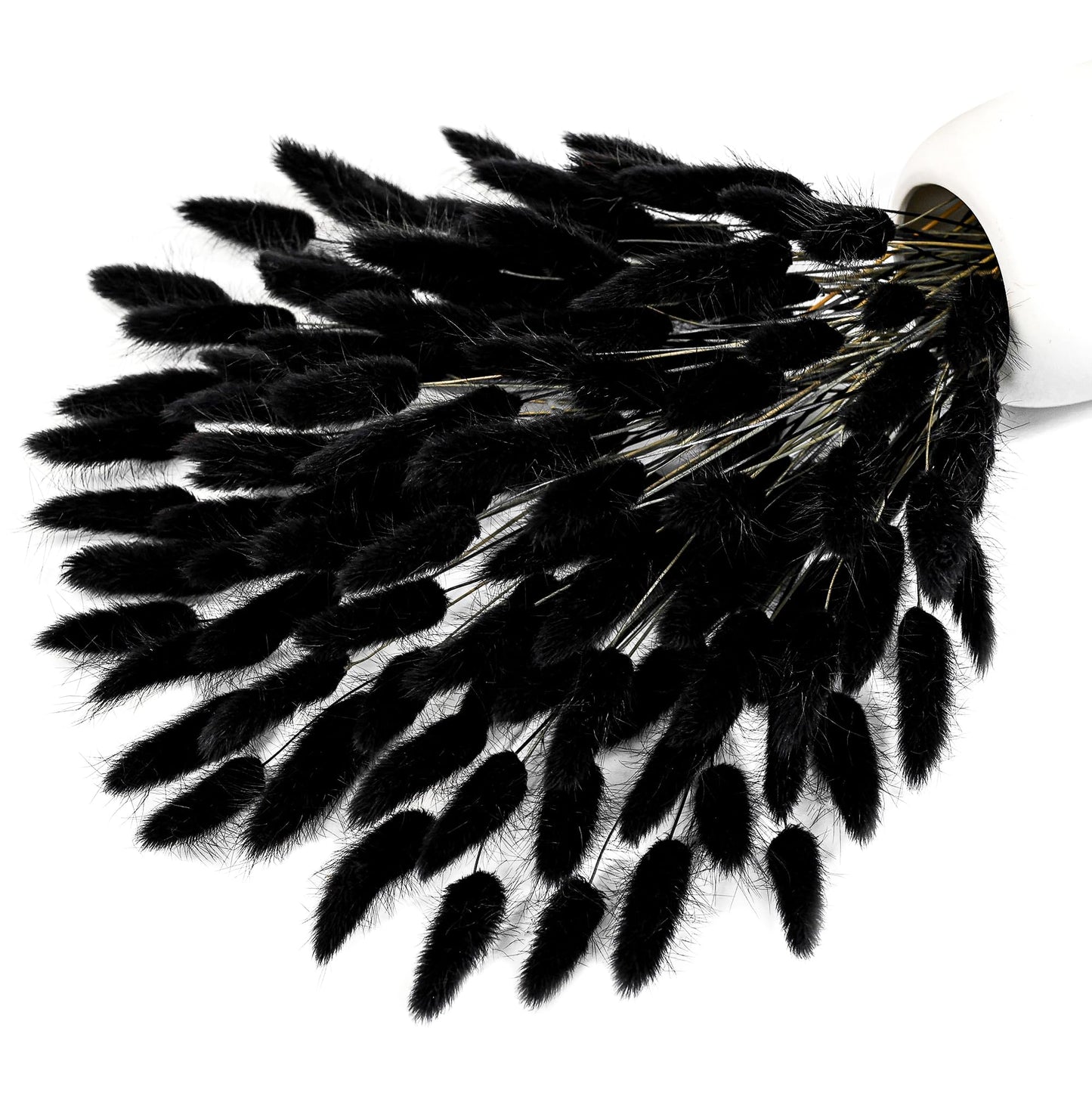 xin's convey 120pcs Dried Rabbit Tails, Dusty Pink Bunny Tails, Natural Bulk Dried Flowers for DIY Bohemian Wedding Rustic Party Decorations, Garlands, Cake Decorations. (Dusty Pink)