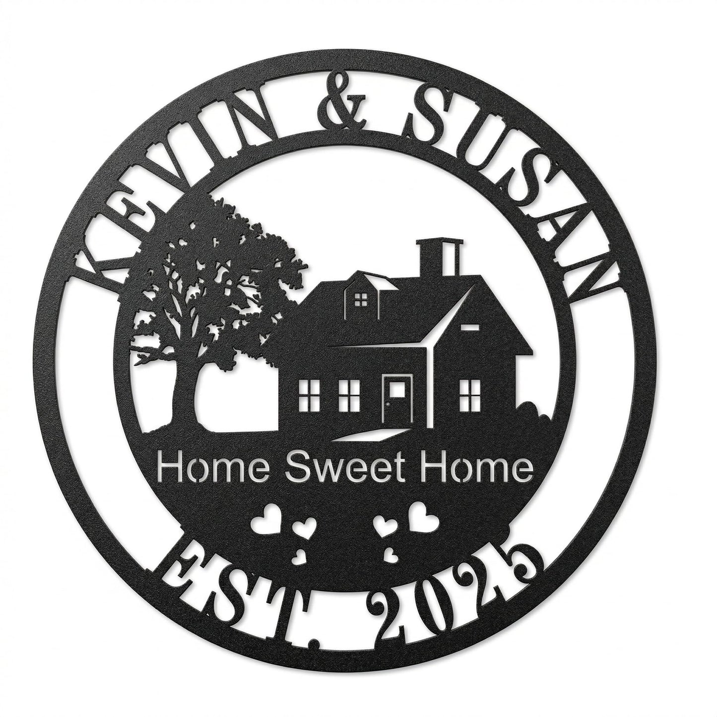 Personalized Housewarming Gift 2026 | Custom Metal Wall Art Decor for New Home | Engraved Family Last Name Sign | Established Date Plaque | New Beginning, New Memories Farmhouse Sign