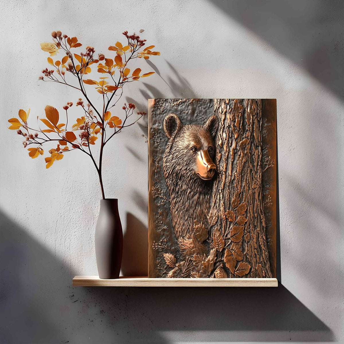Copper Wall Art, Rustic and Modern Copper Wall Decor, Decorative Wall Panel, Art for Home Decor, Premium UV-Printed Metal Panel, Gift for Home