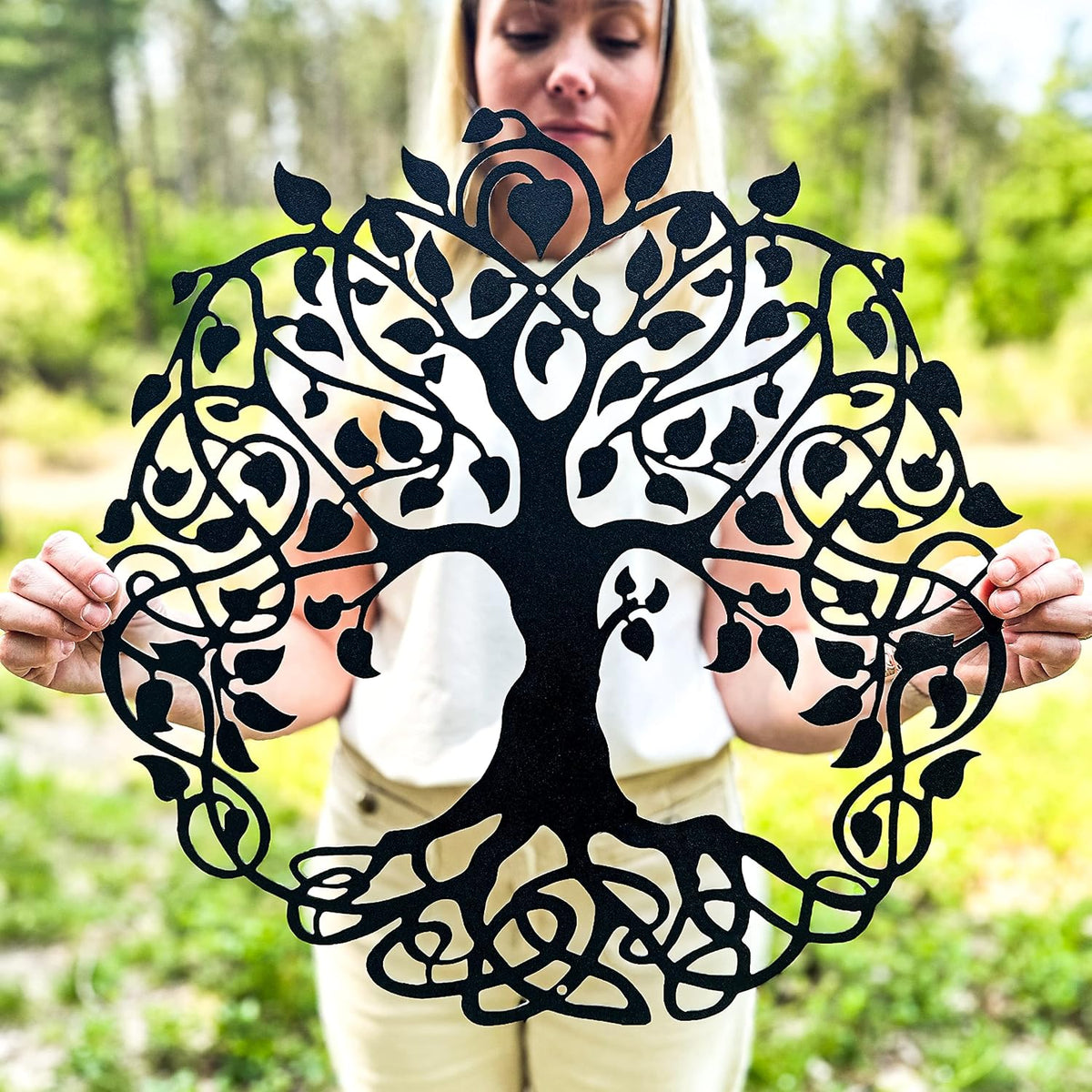Metal Tree of Life Wall Art | Outdoor Home Sign | Garden Decor | Outdoor Sign, Weatherproof, Tree of Life Housewarming Gift, Anniversary Present