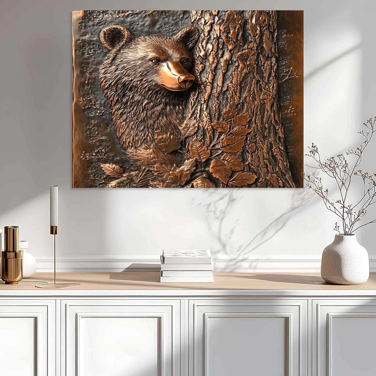 Copper Wall Art, Rustic and Modern Copper Wall Decor, Decorative Wall Panel, Art for Home Decor, Premium UV-Printed Metal Panel, Gift for Home