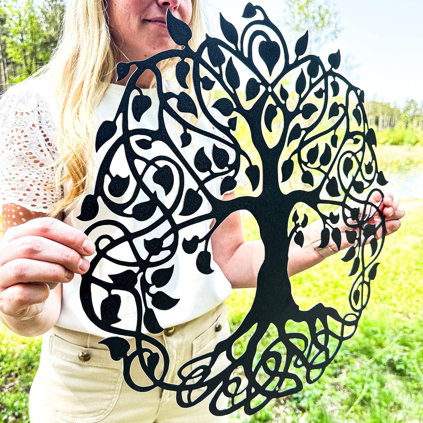 Metal Tree of Life Wall Art | Outdoor Home Sign | Garden Decor | Outdoor Sign, Weatherproof, Tree of Life Housewarming Gift, Anniversary Present